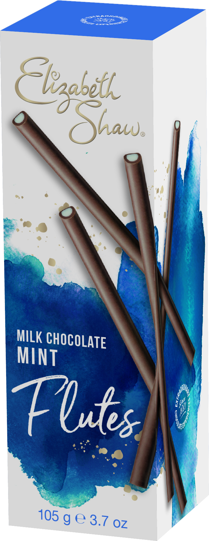 ELIZABETH SHAW FLUTES MILK CHOCOLATE MINT 105G