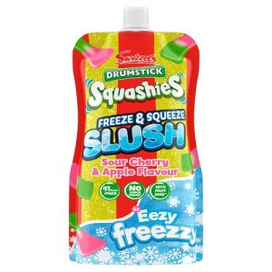 SWIZZELS DRUMSTICKS SLUSH POUCH APPLE & CHERRY 250G