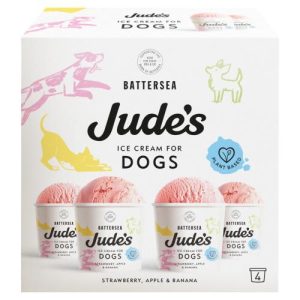 JUDES STRAWBERRYAPPLE & BANANA ICE CREAM FOR DOGS 4PK