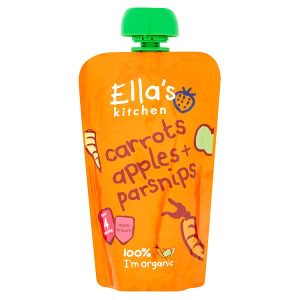 ELLAS KITCHEN 120G ORGANIC CARROT & APPLE & PARSNIP 4M