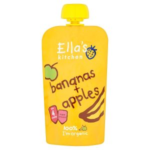 ELLAS KITCHEN 120G ORGANIC APPLE & BANANA 7M