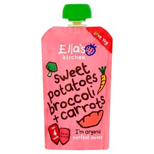 ELLAS KITCHEN S1 SWEET POTATO BROCOLLI & CARROTS 120G
