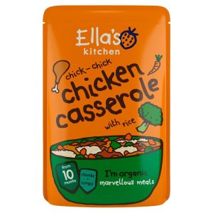 ELLAS KITCHEN 190G ORGANIC CHICKEN CASSEROLE WITH RICE 10M+