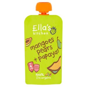 ELLAS KITCHEN ORGANIC S1 MANGO PEAR & PAPAYAS 120G