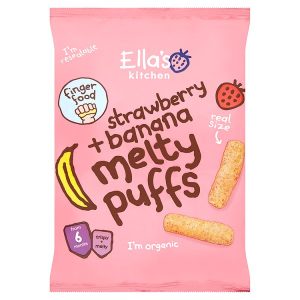 ELLAS KITCHEN MELTY PUFFS STRAWBERRY & BANANA 20G