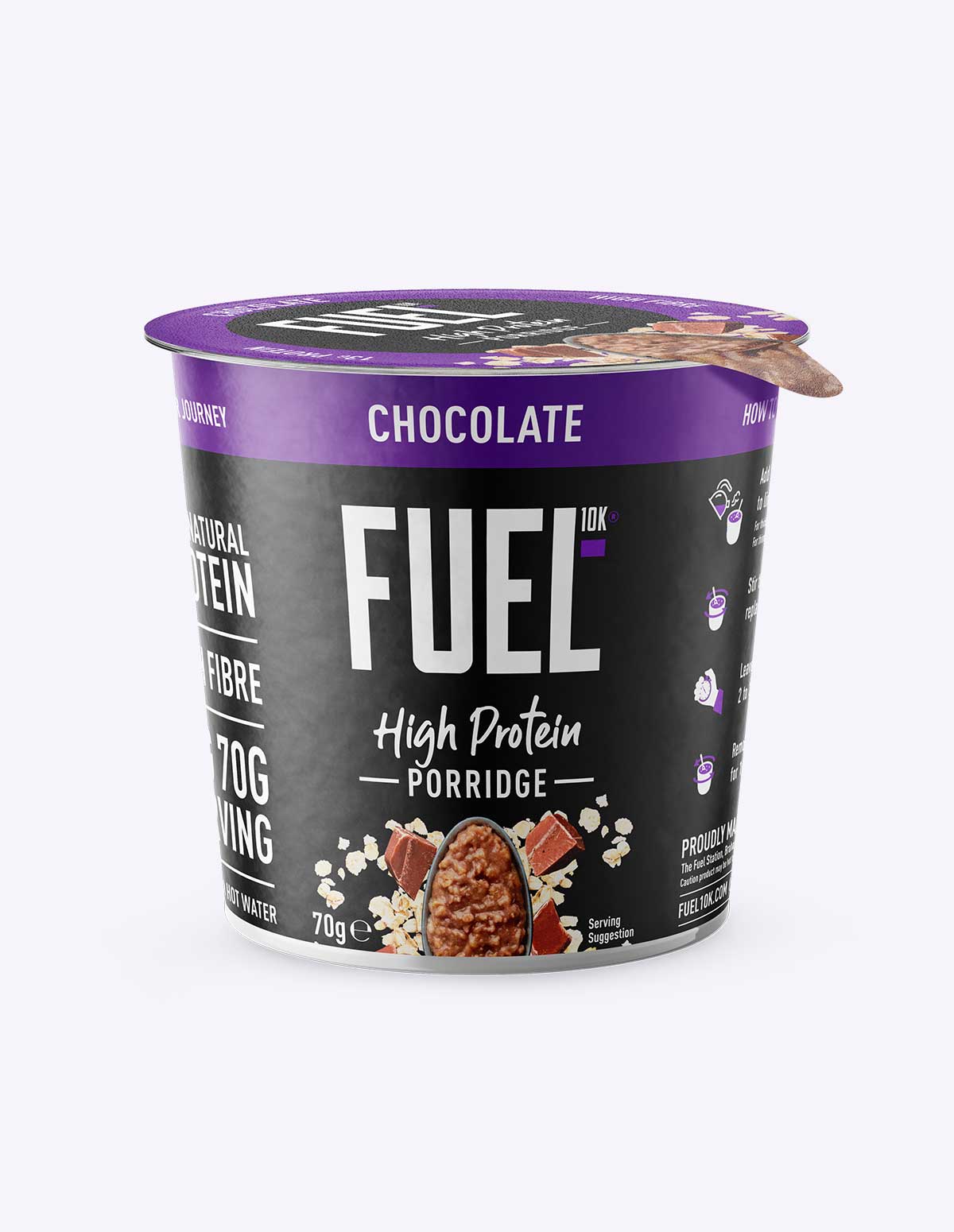 FUEL10K 70G GRANOLA POT CHOCOLATE