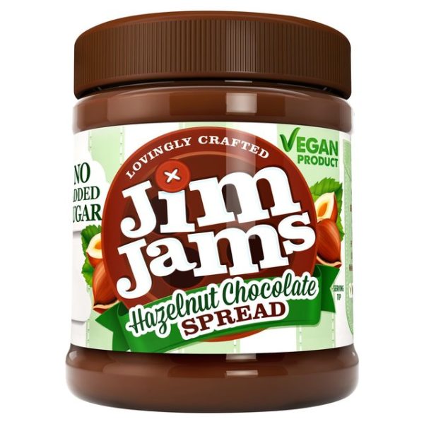 JIMJAMS 330G VEGAN DARK CHOCOLATE HAZELNUT SPREAD