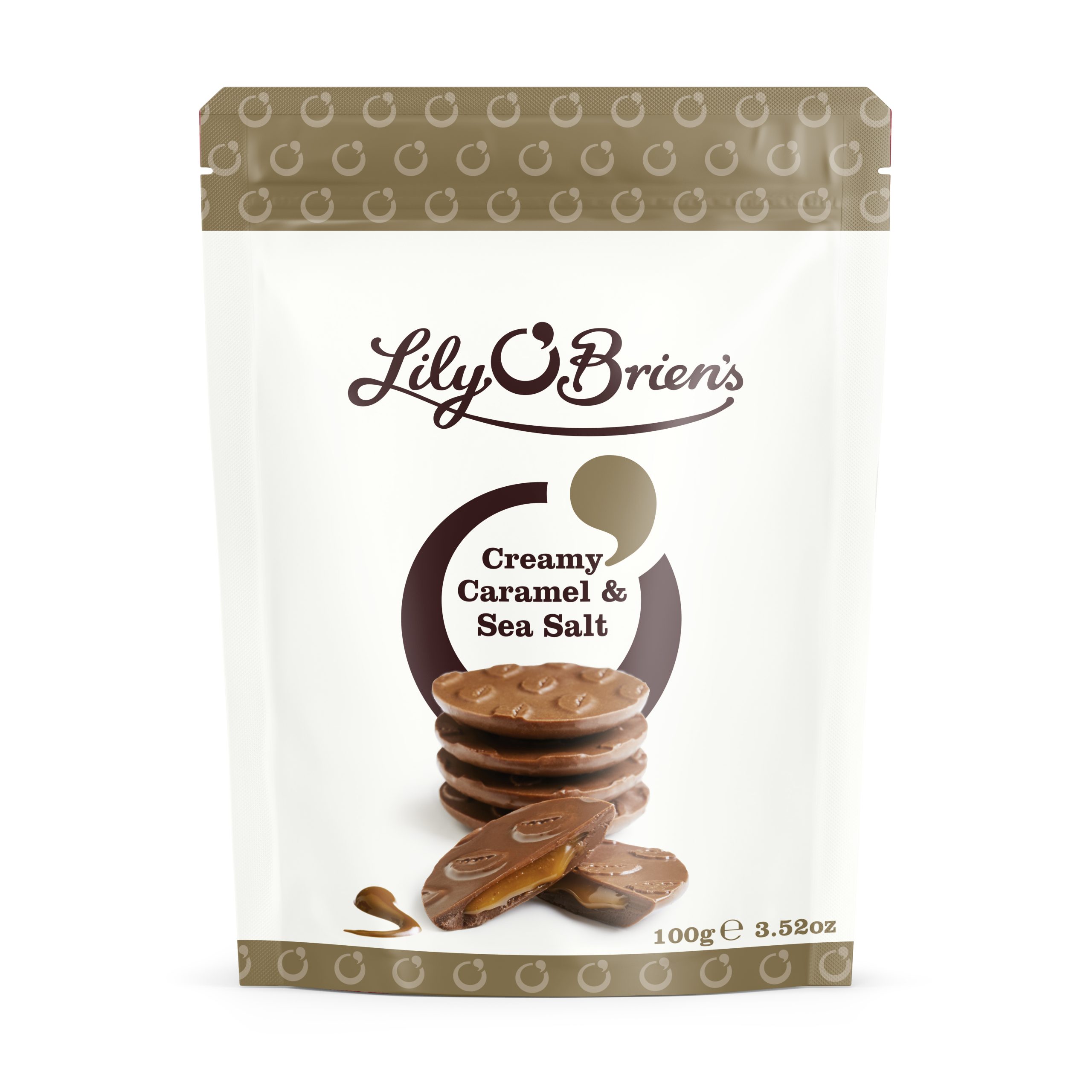 LILY O'BRIENS CREAMY CARAMEL SEA SALT BAG 100G