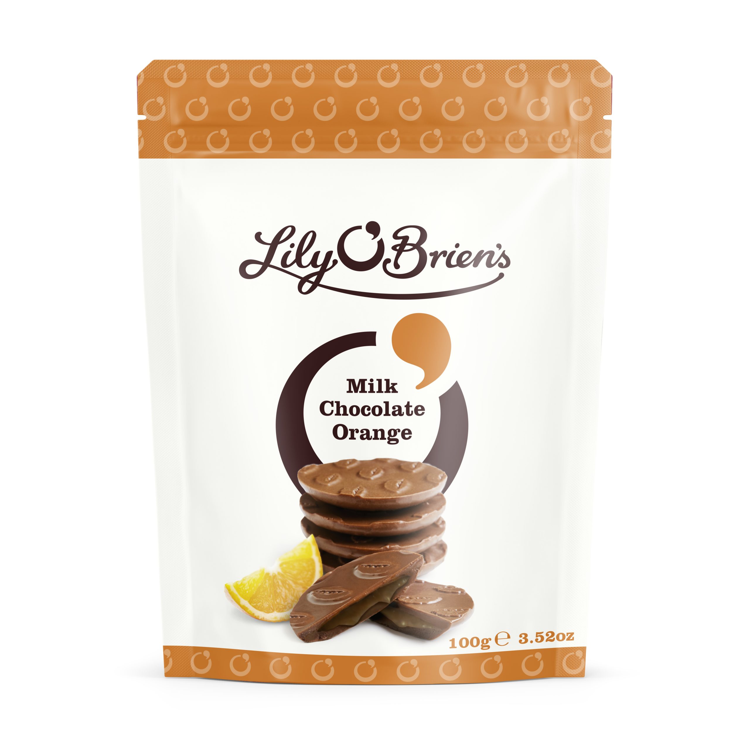 LILY O'BRIENS MILK CHOCOLATE ORANGE 100G