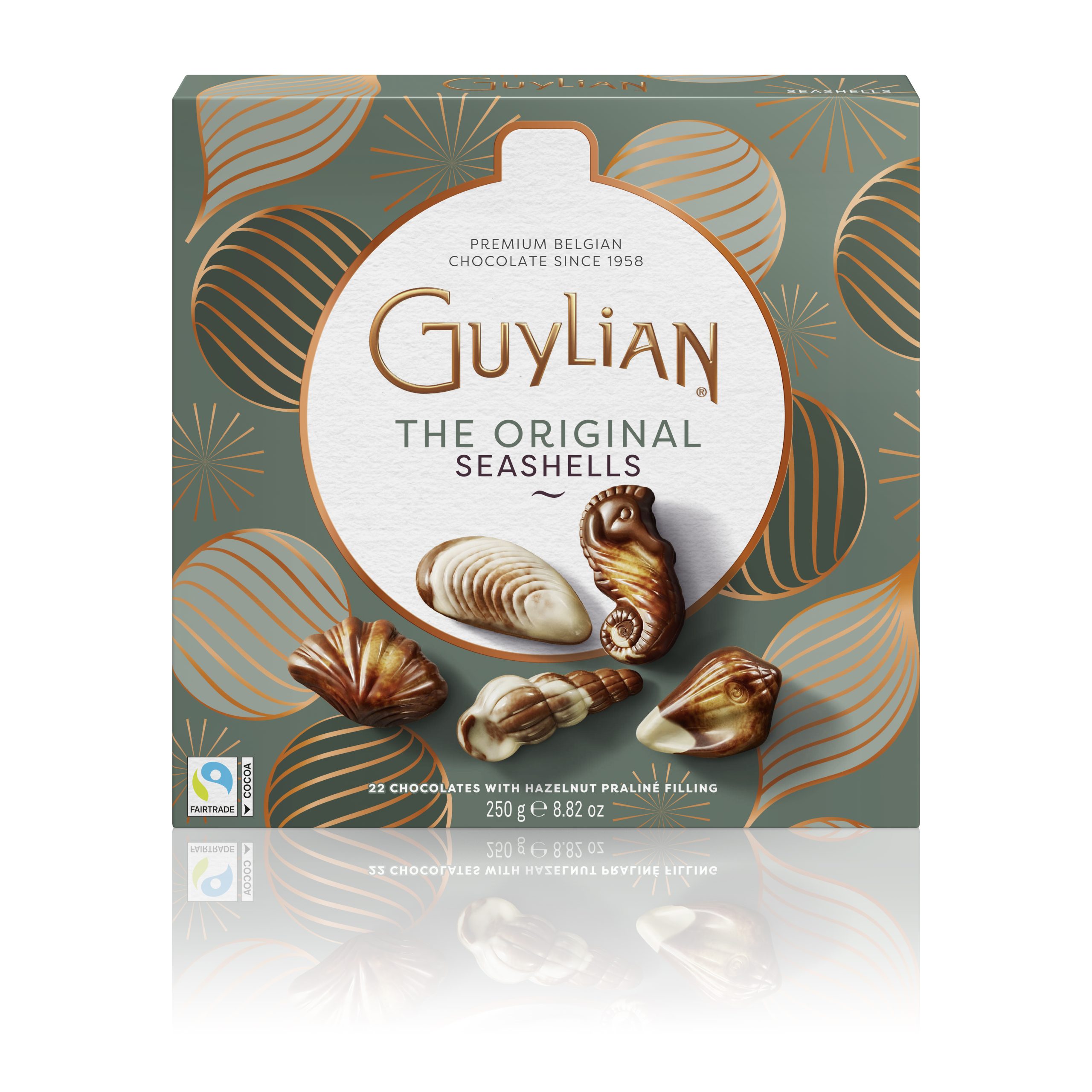 GUYLIAN PRALINE FILLED SEASHELLS 250G