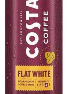 COSTA COFFEE CANS 200ML FLAT WHITE