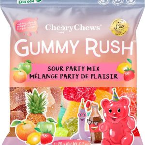 GUMMY RUSH 90G BAG - SOUR PARTY MIX HALAL