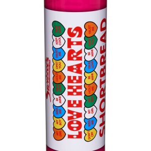 PROUDLY UK SWIZZELS LOVE HEARTS PURE BUTTER SHORTBREAD TIN 1S