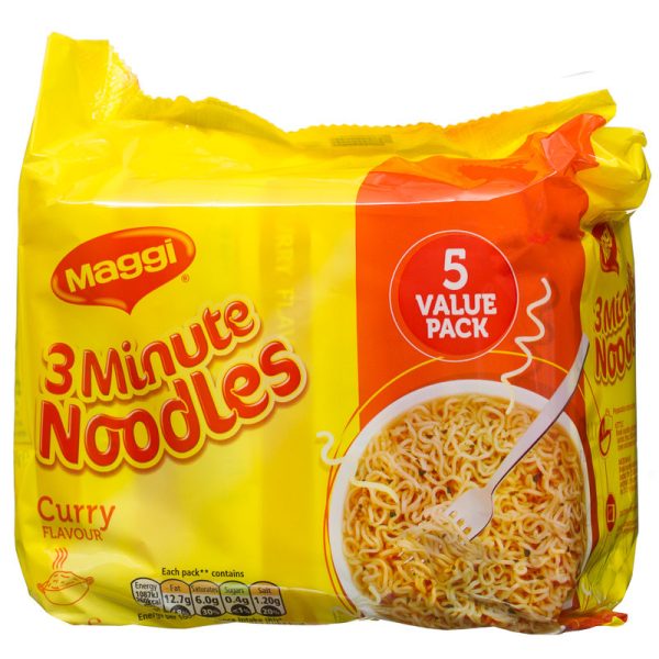 NESTLE MAGGI 3 MINUTE NOODLES - CURRY MP 5X59G
