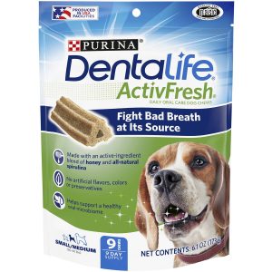 DENTALIFE ACTIVFRESH SMALL DENTAL CHICKEN DOG CHEWS 30 STICKS