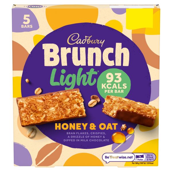 CADBURY 140G BRUNCH 5PK OATS & HONEY