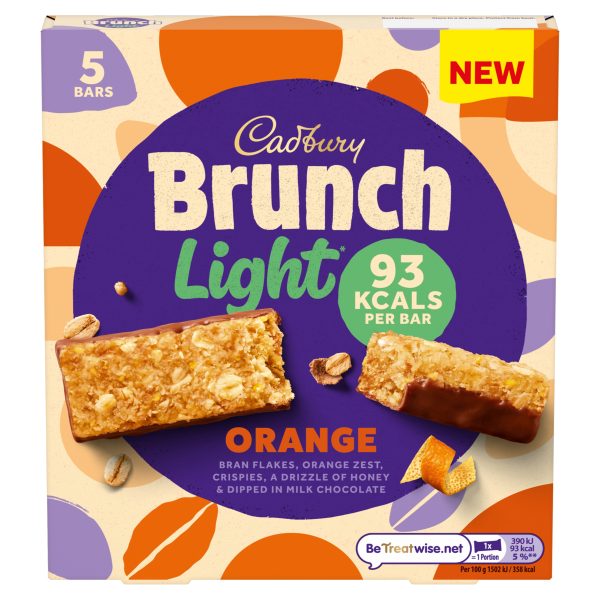 CADBURY 140G BRUNCH 5PK ORANGE