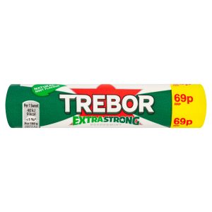TREBOR SOFTMINTS ROLL PMP 69P EXTRA STRONG PEPPERMINT 41.3G