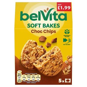 BELVITA 250G SOFT BAKES CHOC CHIP PMP £1.99