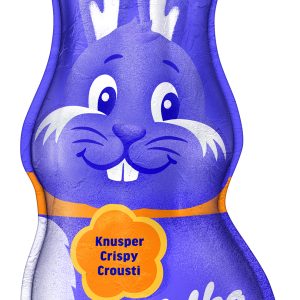 MILKA FOILED HOLLOW MILK CHOCOLATE BUNNY WITH RICE CRISPS 95G