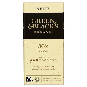 GREEN & BLACKS 90G ORGANIC WHITE CHOCOLATE BAR