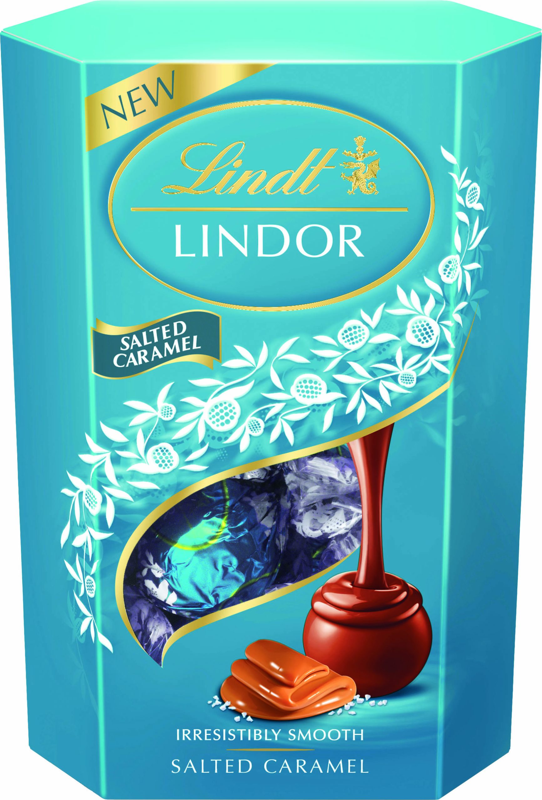 LINDT LINDOR SALTED CARAMEL CORNET 200G