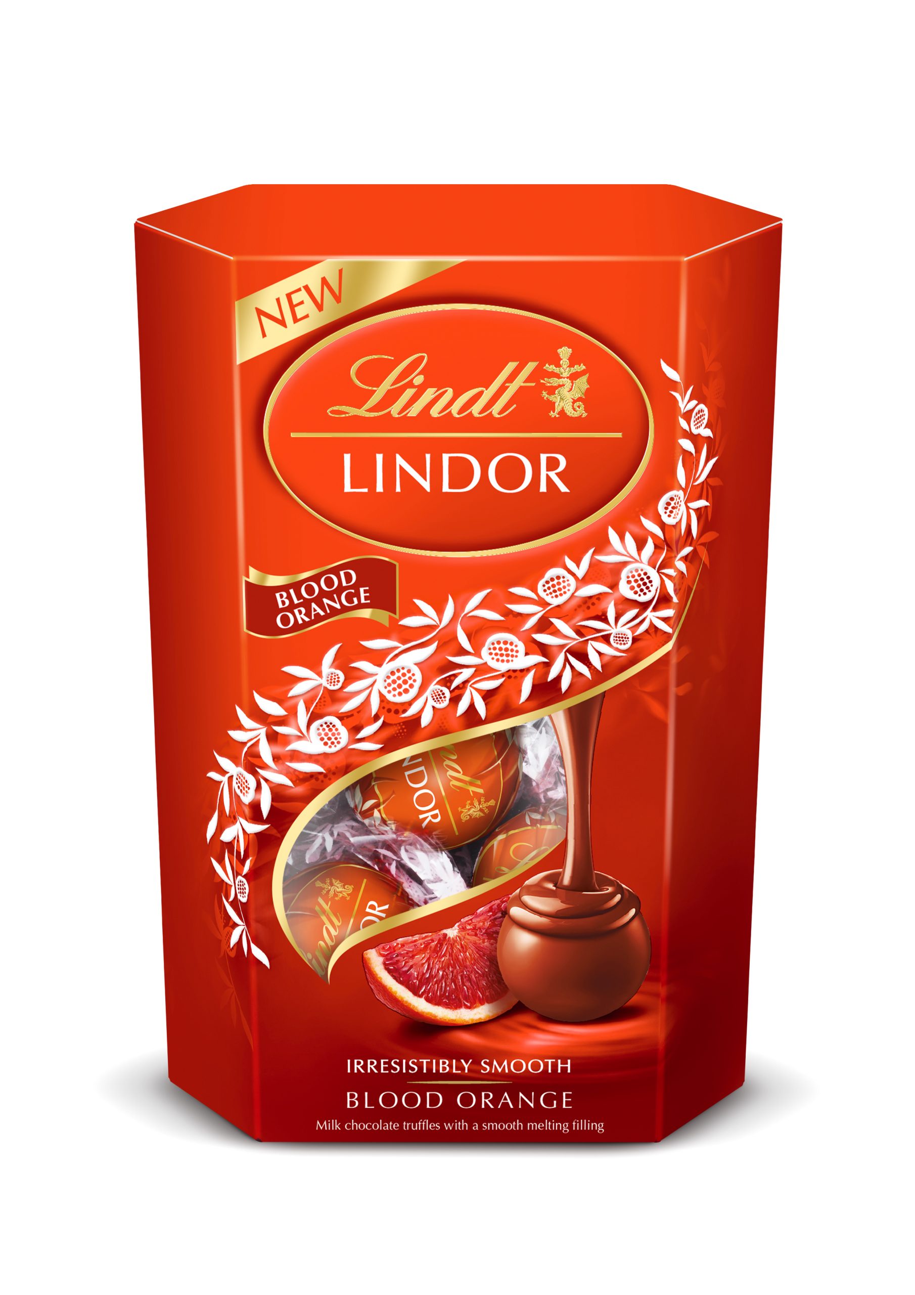 LINDT LINDOR BLOOD ORANGE CORNET 200G