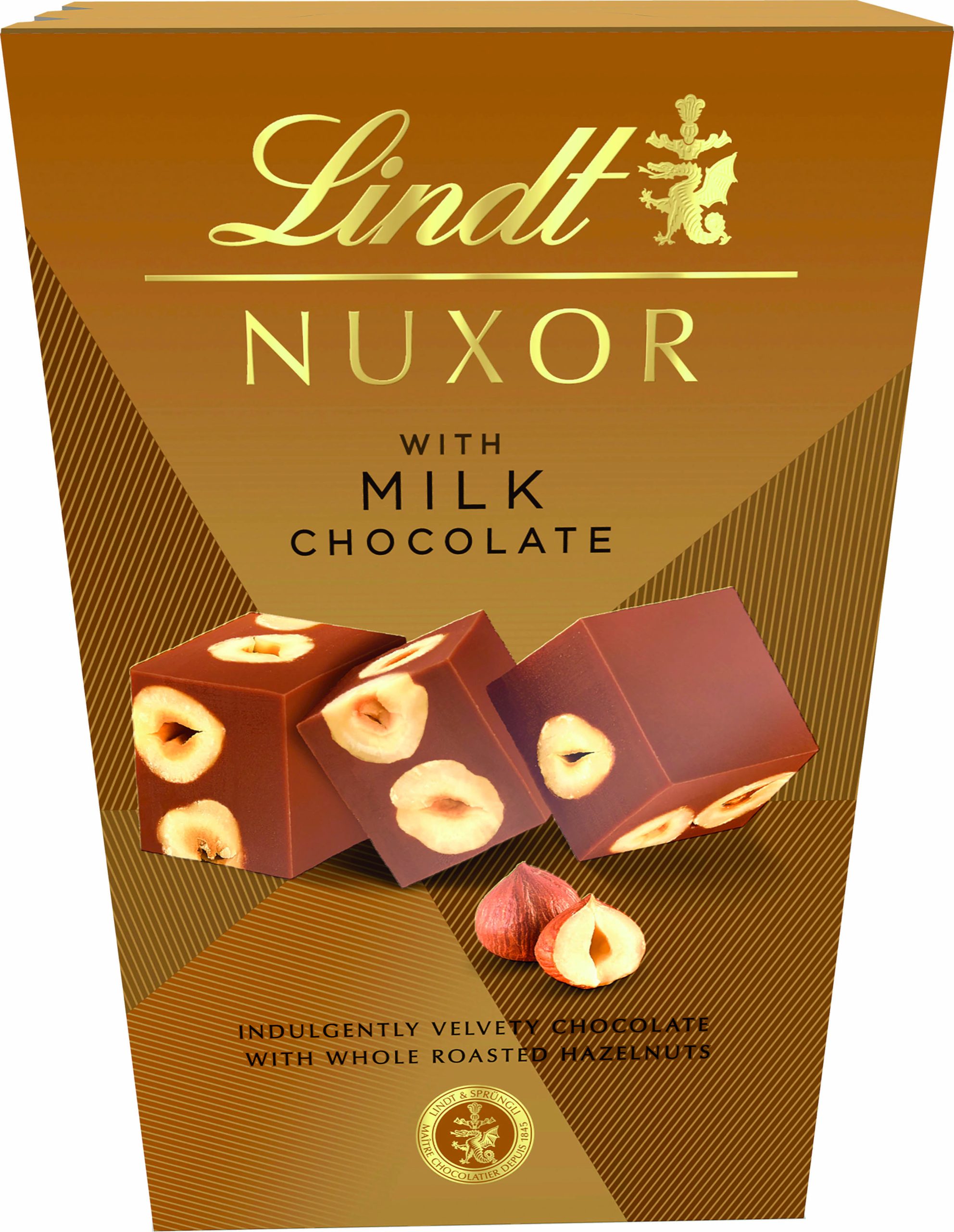 LINDT NUXOR WITH MILK CHOCOLATE 150G