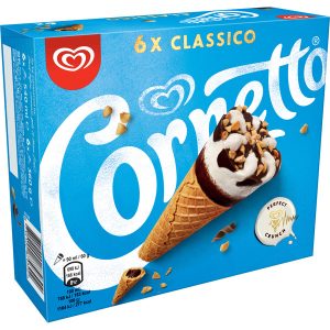 WALLS CORNETTO CLASSIC 6PK 540ML