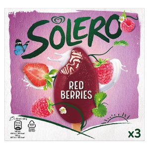 WALLS SOLERO RED BERRIES 3PK 270ML