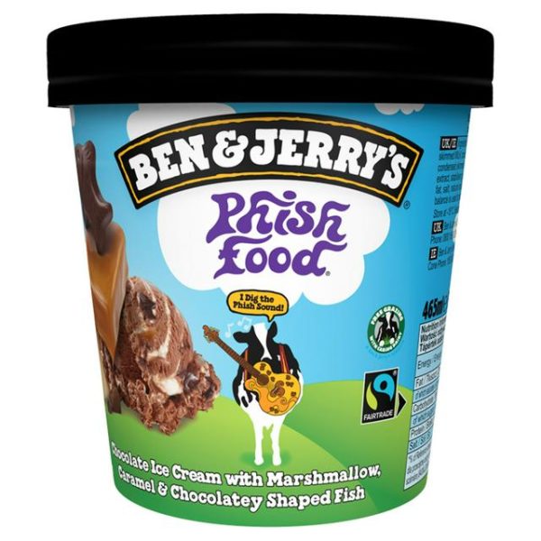 BEN & JERRYS 465ML PHISH FOOD