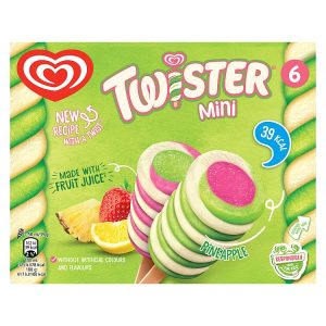 WALLS TWISTER PINEAPPLE MINI 6PK 300ML