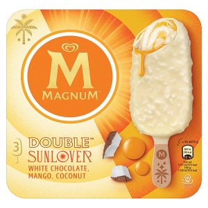WALLS MAGNUM DOUBLE SUNLOVER 3PK 255ML