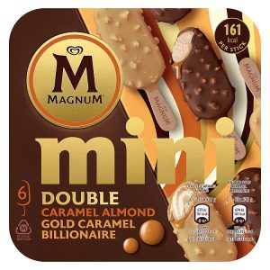 WALLS MINI MAGNUM CARAMEL 6PK 220ML