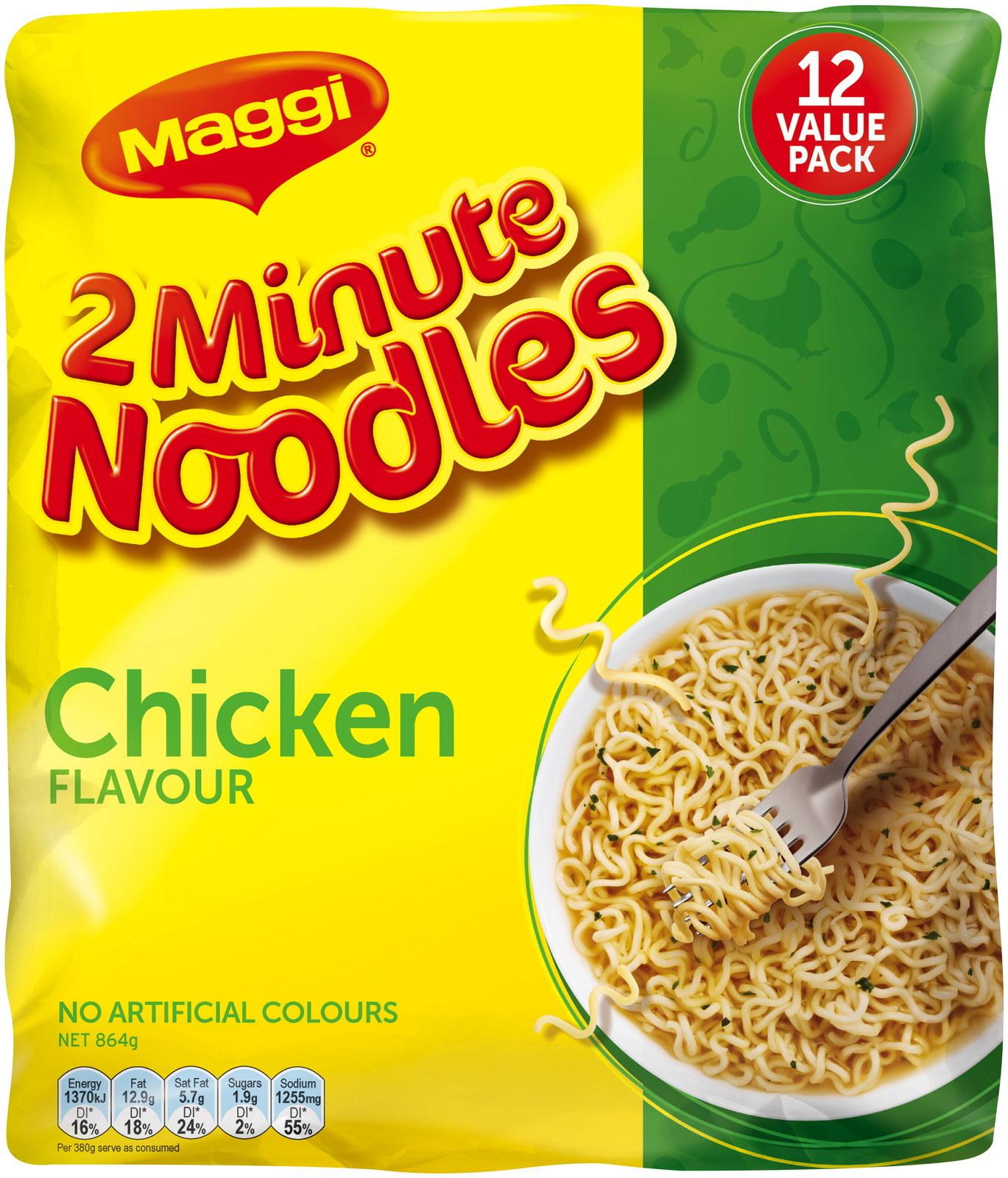 MAGGI 2 MIN INSTANT NOODLES CHICKEN 5X74G