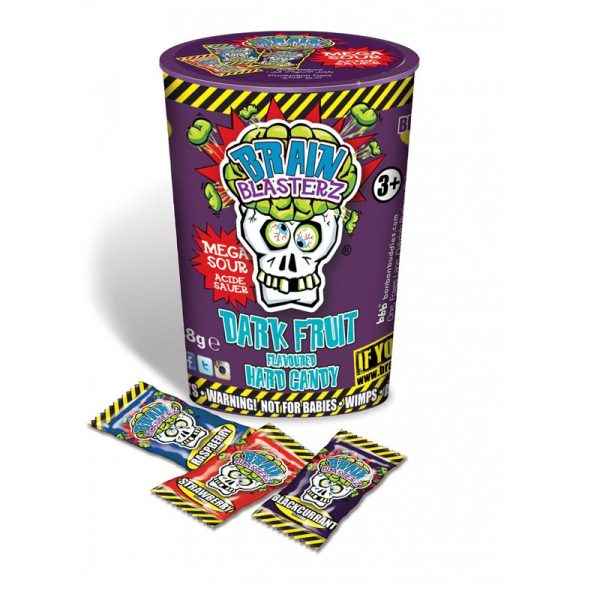 BRAIN BLASTERZ DARK FRUITS HARD CANDY TUB 48G