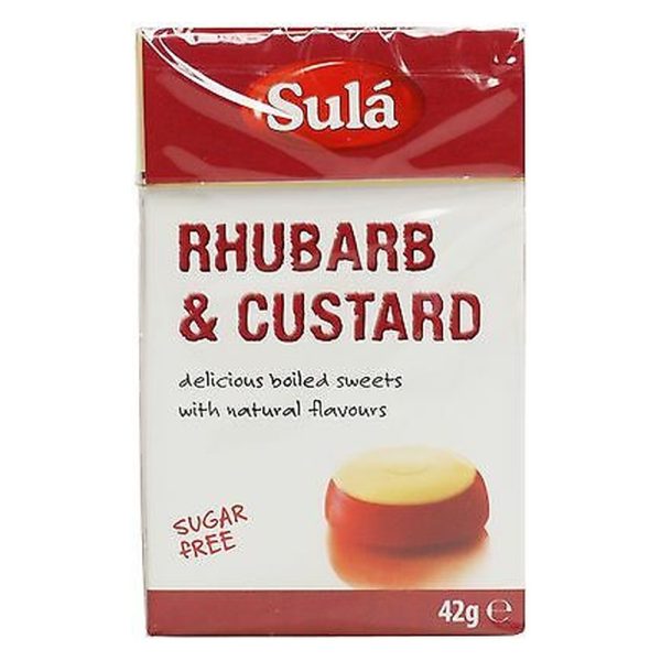 SULA RHUBARB & CUSTARD SUGAR FREE 42G