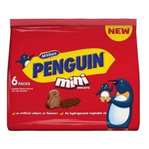 MCVITIES MINI PENGUIN MILK CHOCOLATE MULTIPACK BISCUITS 6X19G, 114G