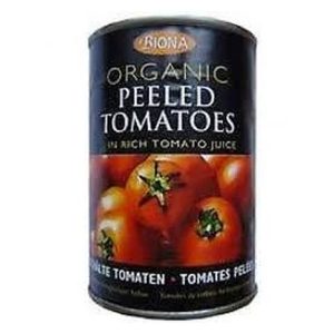 BIONA 400G WHOLE PLUM PEELED TOMATOES ORGANIC