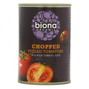 BIONA 4X400G CHOPPED TOMATOES 4 - PACK ORGANIC