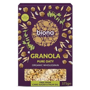 BIONA 375G GRANOLA - NUTTY CLUSTERS LOW SUGAR ORGANIC