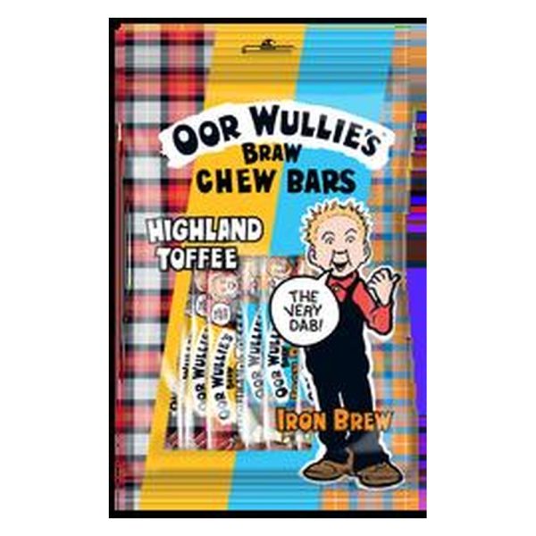 OOR WULLIE CHEWBAR MIX HIGHLAND TOFFEE / IRON BREW 150G