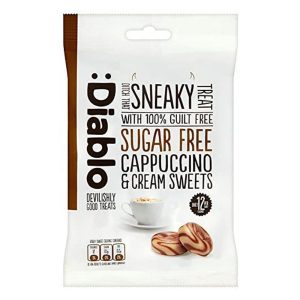 DIABLO 75G SF CAPPUCCINO & CREAM SWEETS