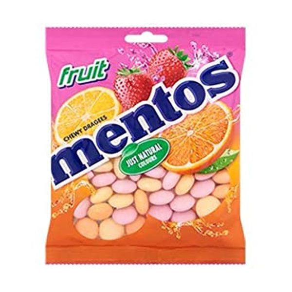 MENTOS BAGS FRUITS PMP £1.25 135G