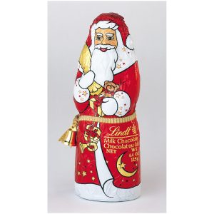 LINDT SANTA MILK CHOCOLATE 125G