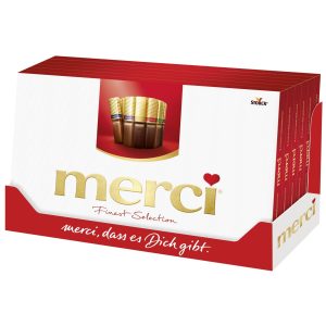 MERCI FINEST MILK DARK SELECTION XMAS SLEEVE 400G