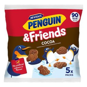 MCVITIES PENGUIN & FRIENDS COCOA 5 PACK 5X20G