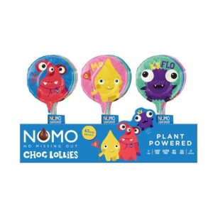 NOMO CHOCOLATE LOLLIES 3PK 37G