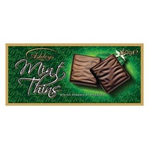 ASHLEYS MINT CREAM THINS 135G