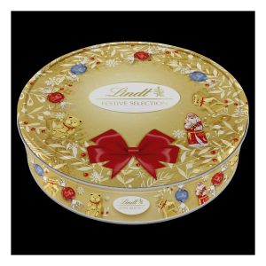 LINDT CHRISTMAS FESTIVE TIN 400G